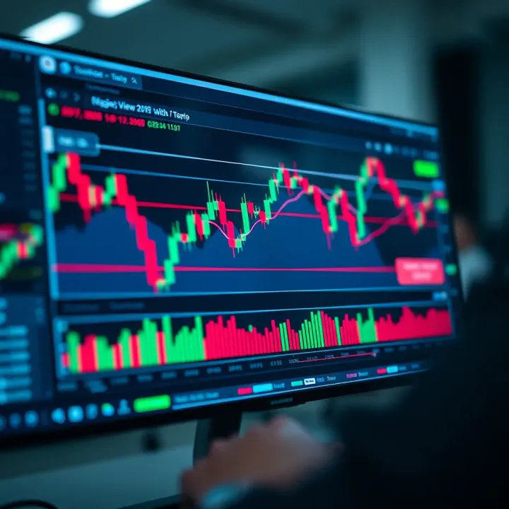 TradingView Chart with Technical Indicators on Deriv.com Advanced TradingView chart displaying technical indicators on Deriv.com platform