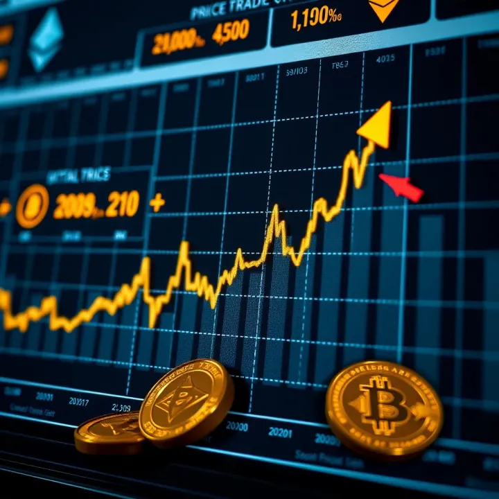 Market Trends and Regulatory Impact on Cryptocurrency Value Graph depicting the trend of cryptocurrency market fluctuations with digital currency symbols and regulatory icons