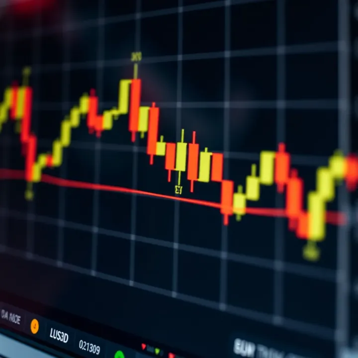 Chart illustrating technical analysis patterns and market trends for EUR/USD forex trading