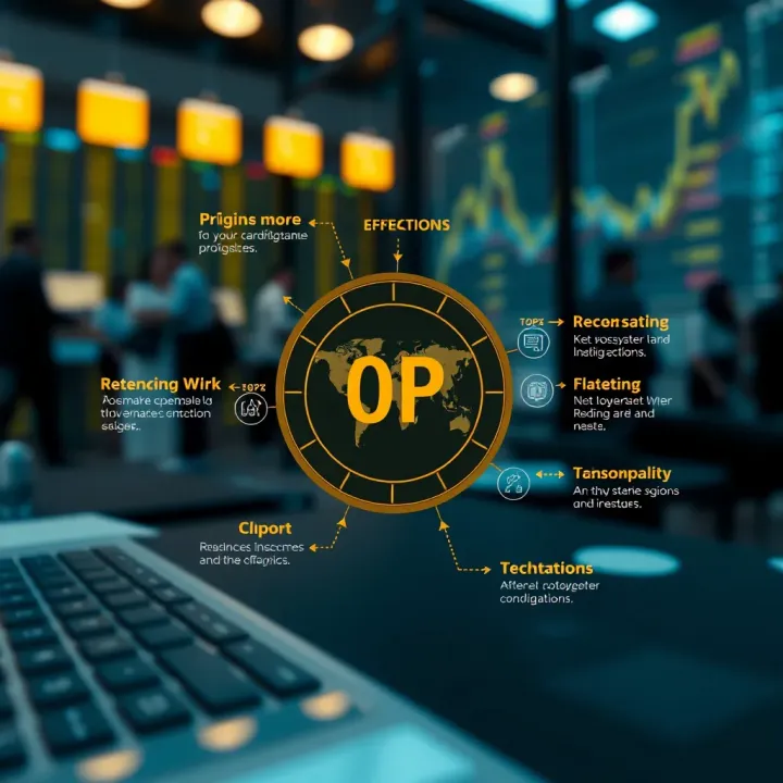 Key Factors Impacting OP Price Fluctuations and Investor Perspective Diagram illustrating key elements affecting OP price fluctuations and investor outlook