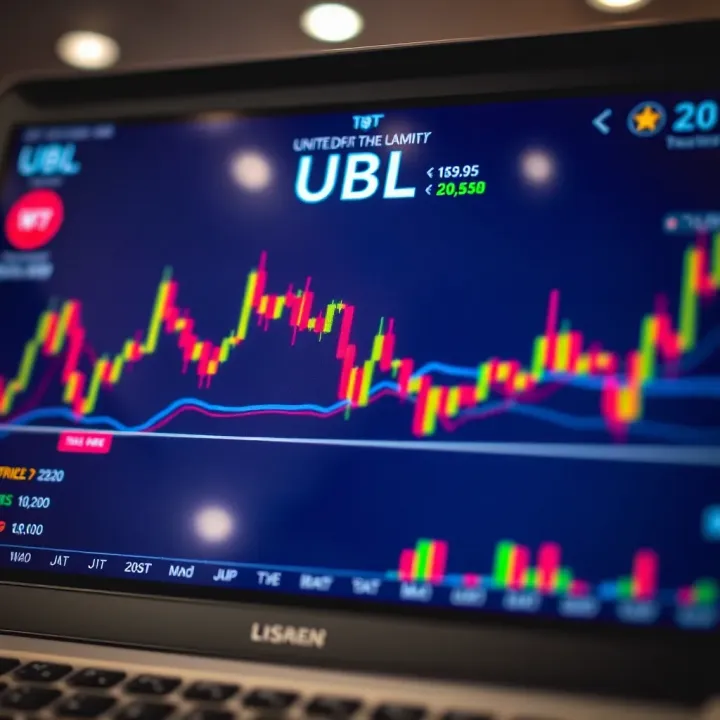 Financial chart highlighting key factors influencing United Bank Limited share price movements