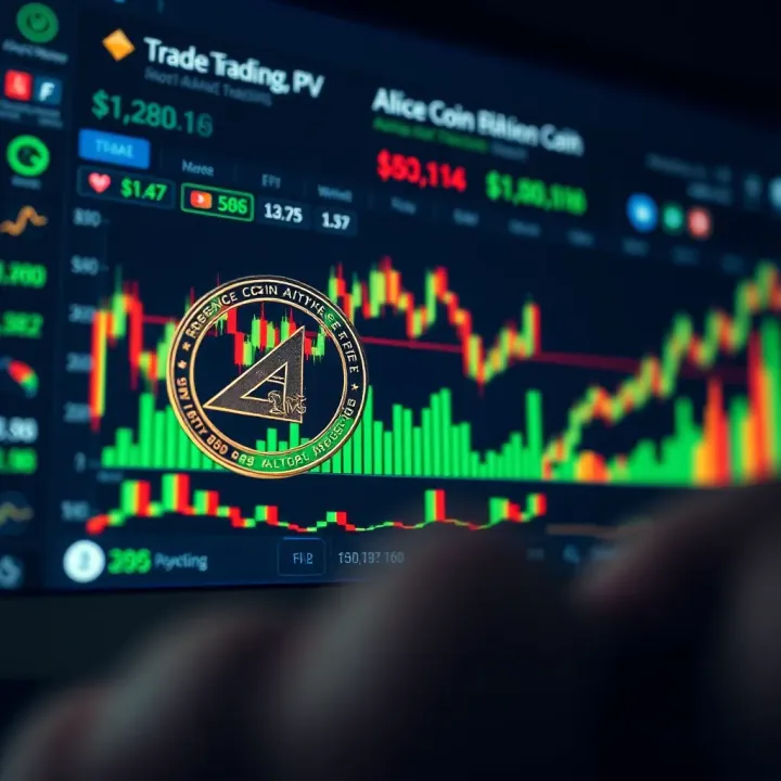 Key Drivers Behind Alice Coin's Market Performance Digital chart illustrating factors influencing cryptocurrency market movements