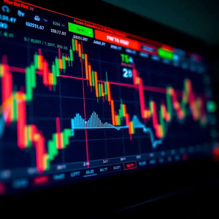 Chart displaying forex trading trends and data analysis for Pakistani traders