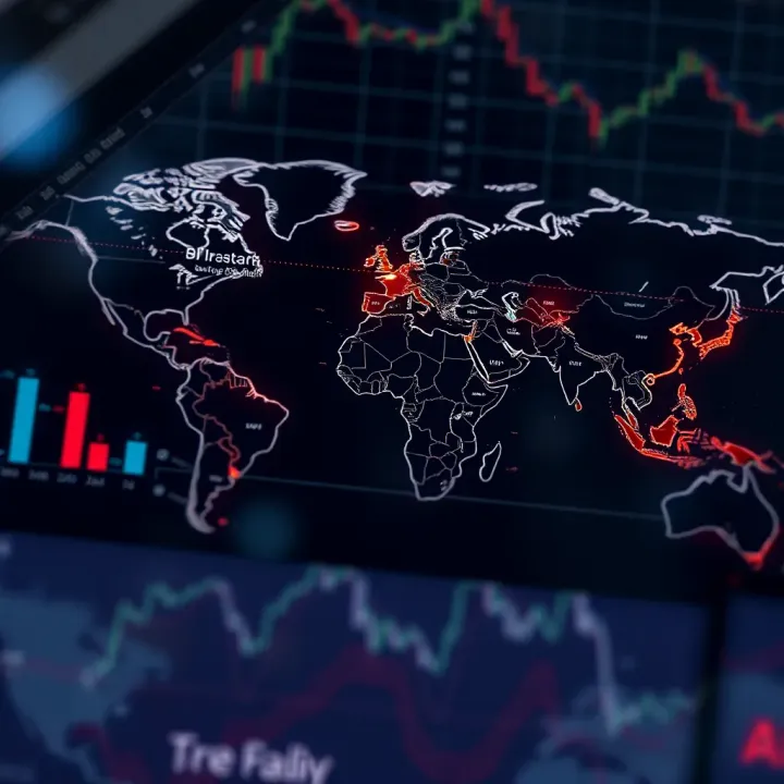 Geopolitical Influences on USD/JPY Currency Pair World map highlighting geopolitical regions affecting USD/JPY currency movements