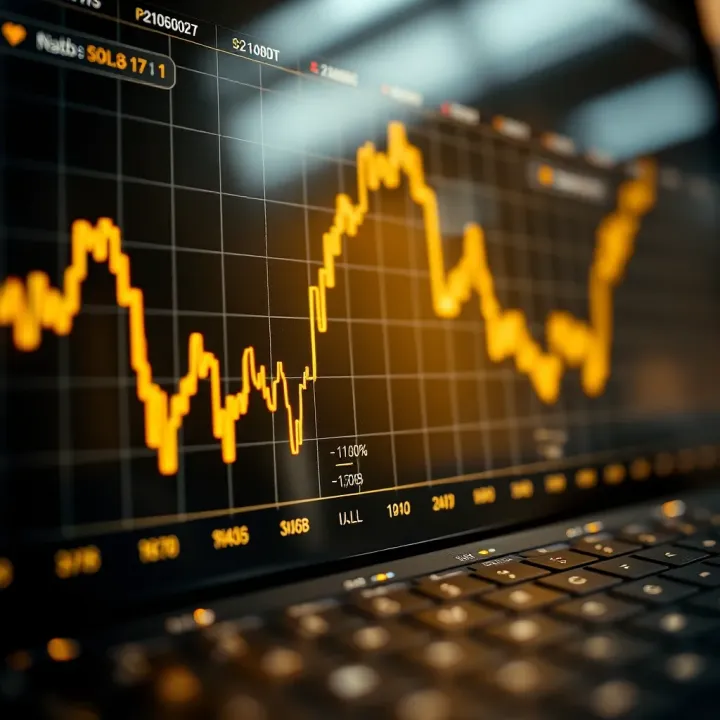 Gold Price Fluctuations Influenced by Economic Indicators Graph showing fluctuations in gold prices influenced by global economic indicators