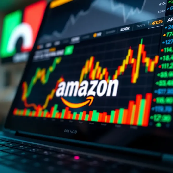 Illustration of key financial indicators influencing Amazon's stock valuation