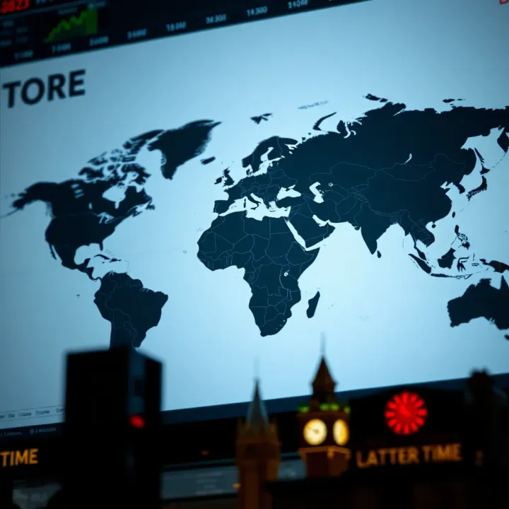 World map highlighting London forex trading session hours aligned with Pakistan local time