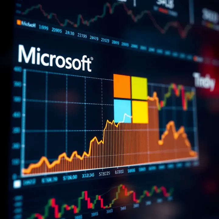 Graph showing the historical trends of Microsoft's stock price over several years