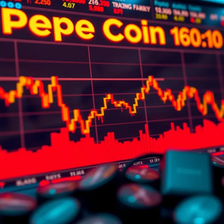 Graph illustrating Pepe coin price fluctuations and market trends over recent months