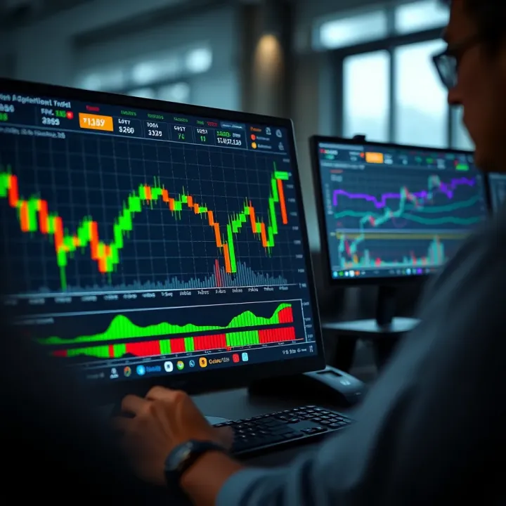 TradingView platform interface displaying customizable charts with various technical indicators