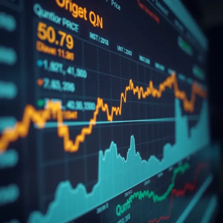 Quant Crypto Price Movement Overview Graph showing the upward and downward trends of Quant cryptocurrency price over time