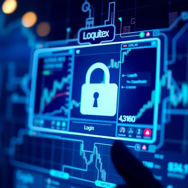 Quotex Platform Security Features Secure login screen representing Quotex platform's security features with encryption