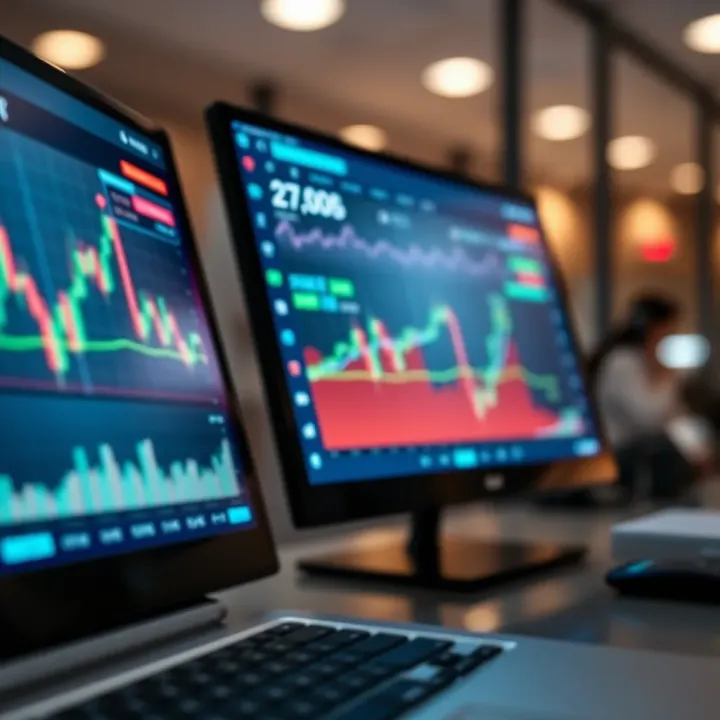 Graph showing real-time trading signals generated by Quotex for market analysis