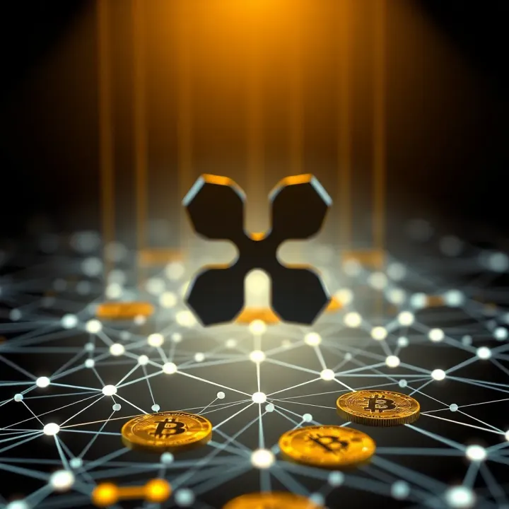 Ripple Technology and Digital Currency Network Conceptual illustration of Ripple technology and digital currency network connections