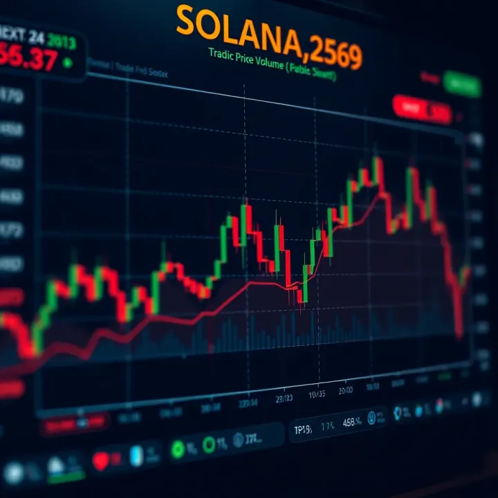 Market Volatility and Trading Volume Influences on Solana Price Chart illustrating market volatility and trading volume fluctuations impacting Solana's price