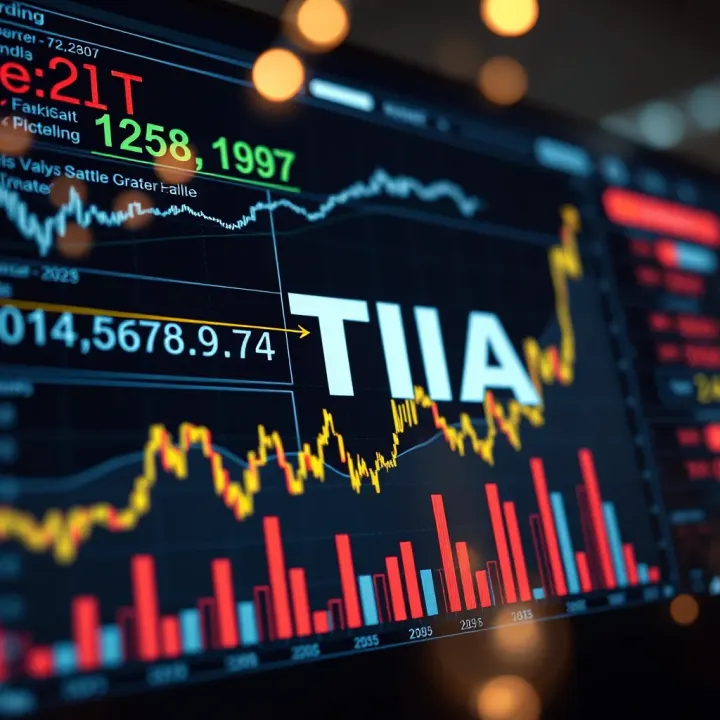 Market Factors Influencing Future Price Movements of TIA Conceptual chart illustrating market factors impacting TIA's future price movements