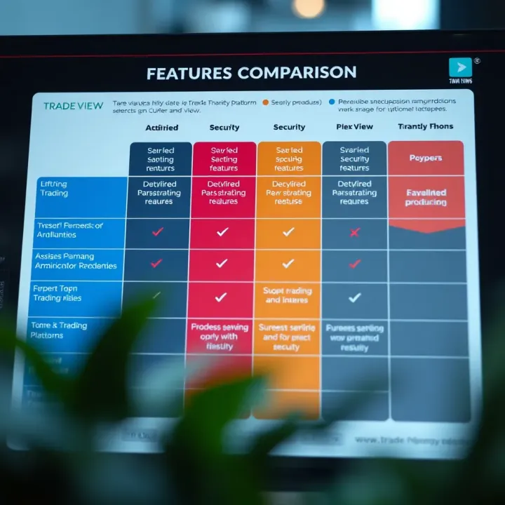 Comparison chart highlighting key features and security aspects of Trade View versus other trading platforms