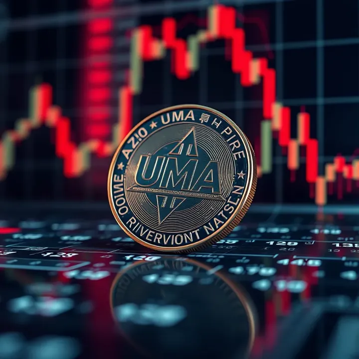 Graph showing UMA Coin price fluctuations and market trends over time