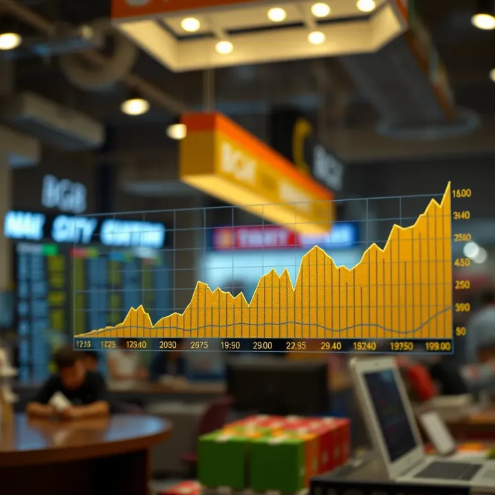 Graph illustrating trends in BGB prices over time in the Pakistani market