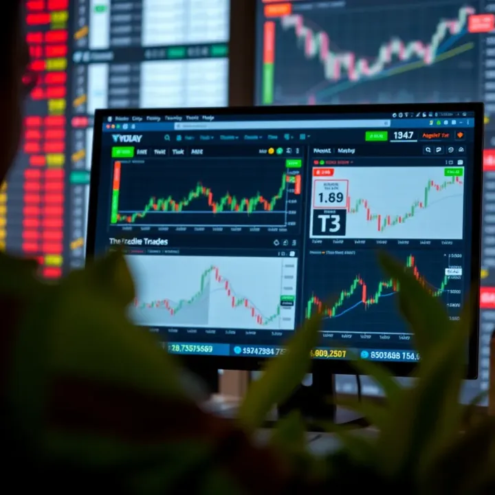 Screen showing various trading platform interfaces tailored for Pakistani investors