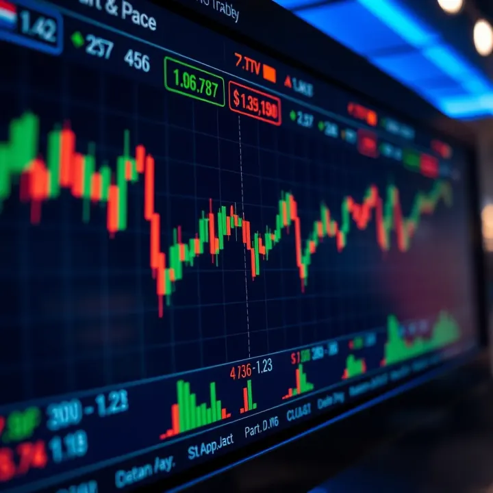 Interface of a cryptocurrency trading platform showing currency pairs and trading options