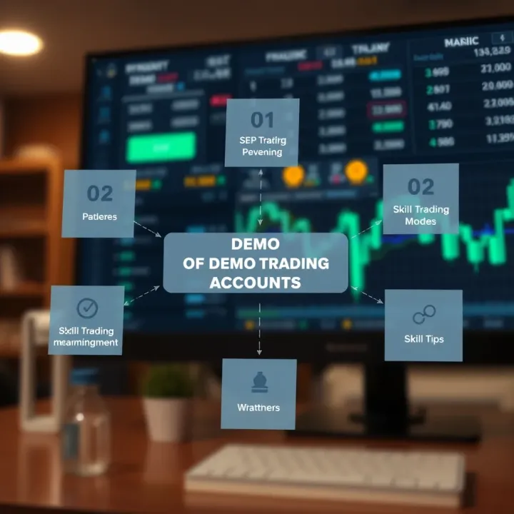 Diagram explaining the benefits of demo trading accounts for skill development in the Pakistani financial market