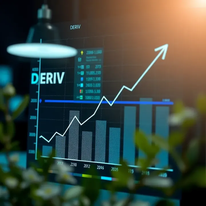 Graph showcasing commission growth and promotional strategies for Deriv affiliate partners in Pakistan