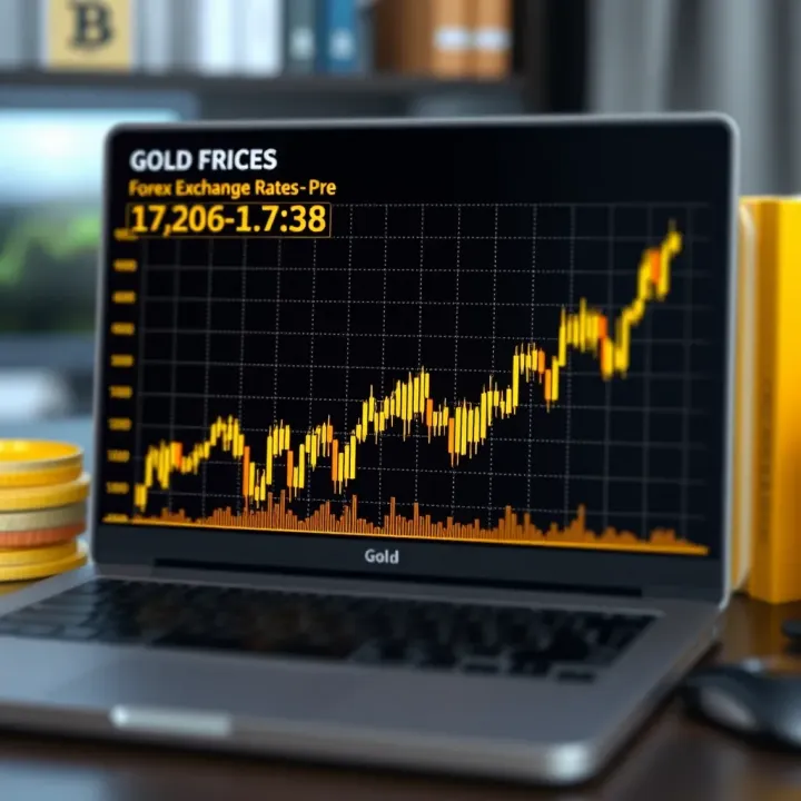 Graph showing the correlation between gold prices and forex exchange rates in Pakistan