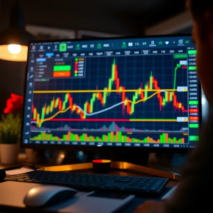 Interactive chart displaying various financial indicators on TradingView platform