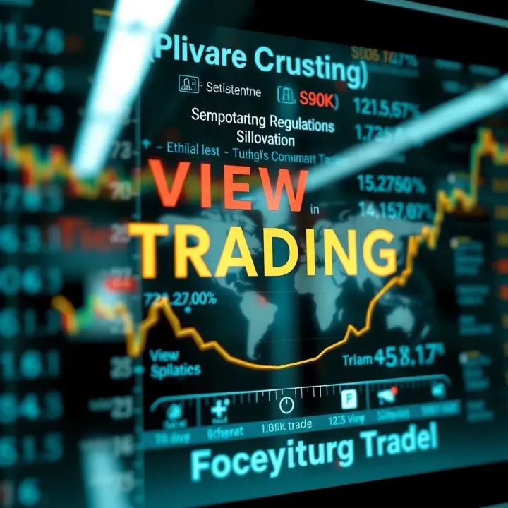 Conceptual graphic depicting ethical and regulatory considerations surrounding view trading in markets