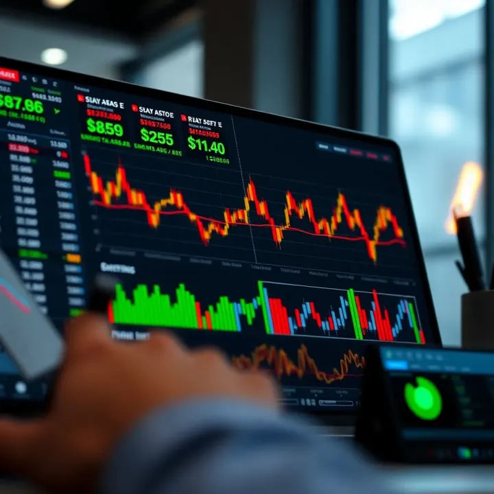 Risk management dashboard highlighting key metrics and strategy planning for binary options trading