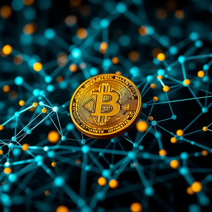 Technological Advances in Cryptocurrency and Blockchain Digital representation of cryptocurrency technology and blockchain network