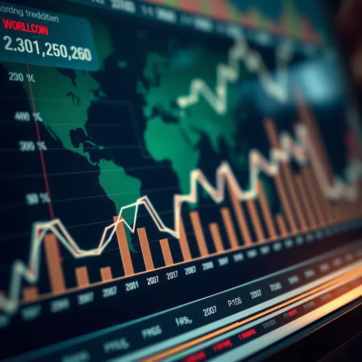 Factors Influencing Worldcoin Value and Investment Insights Graph illustrating factors affecting Worldcoin value and investor insights