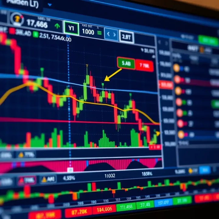 Chart displaying the XMaster Formula Indicator with trend lines and signal points on a trading platform