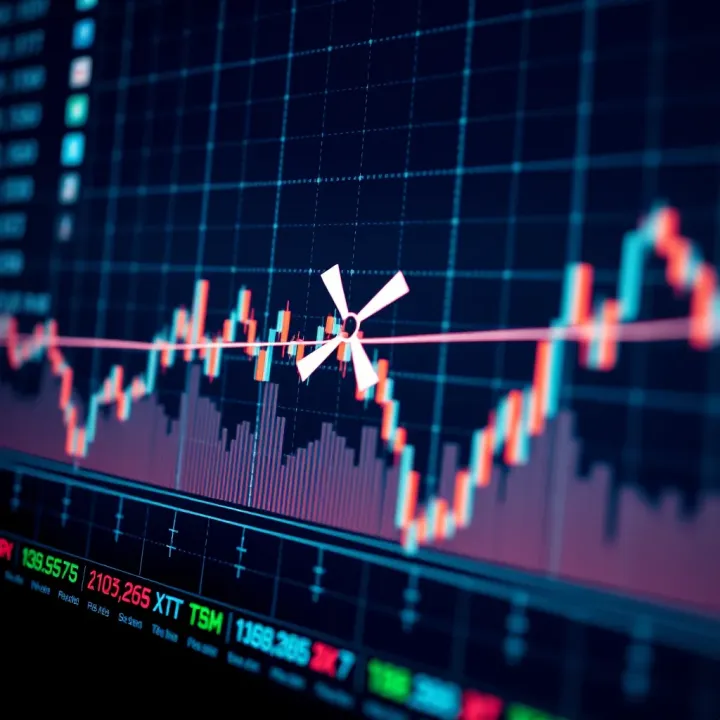 Graph illustrating recent XRP price fluctuations and market trends